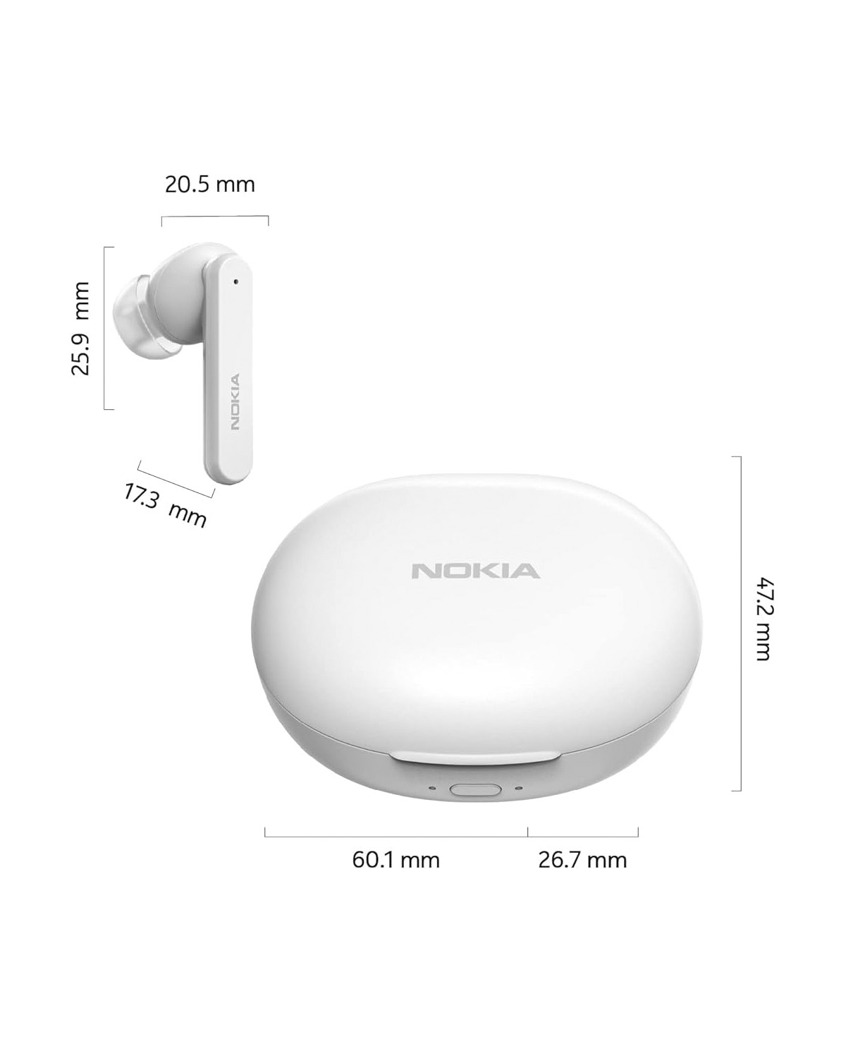 Auriculares Nokia Clarity Earbuds Blanco